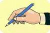 mano con penna
